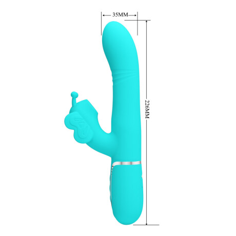 Vibrador 4 en 1 Twinkled Tenderness Pretty Love Verde