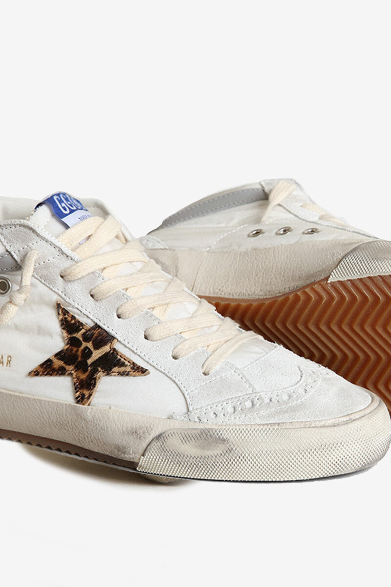 MID STAR GLITTER UPPER LAMINAT Blanco