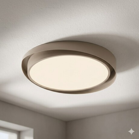 Plafón de led diseño moderno, color tostado 24W 3000K Plafón de led diseño moderno, color tostado 24W 3000K