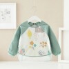 Babero con manga Little Ones forest verde