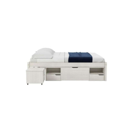 Cama Queen 4 Cajones Linea Charme Blanco