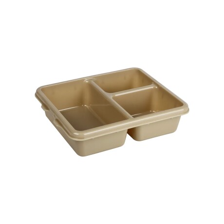 Bandeja de 3 Compartimientos de Policarbonato Beige Bandeja de 3 Compartimientos de Policarbonato Beige