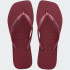 Ojotas Havaianas Slim Square Logo Metallic Rojo