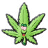 Jibbitz Hemp Leaf Character Multicolor
