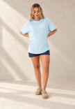 Remera basic Celeste
