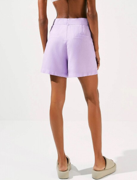 SHORT FEMENINO DE LINO VIOLETA