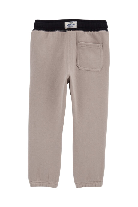Pantalón deportivo de algodón, khaki Sin color