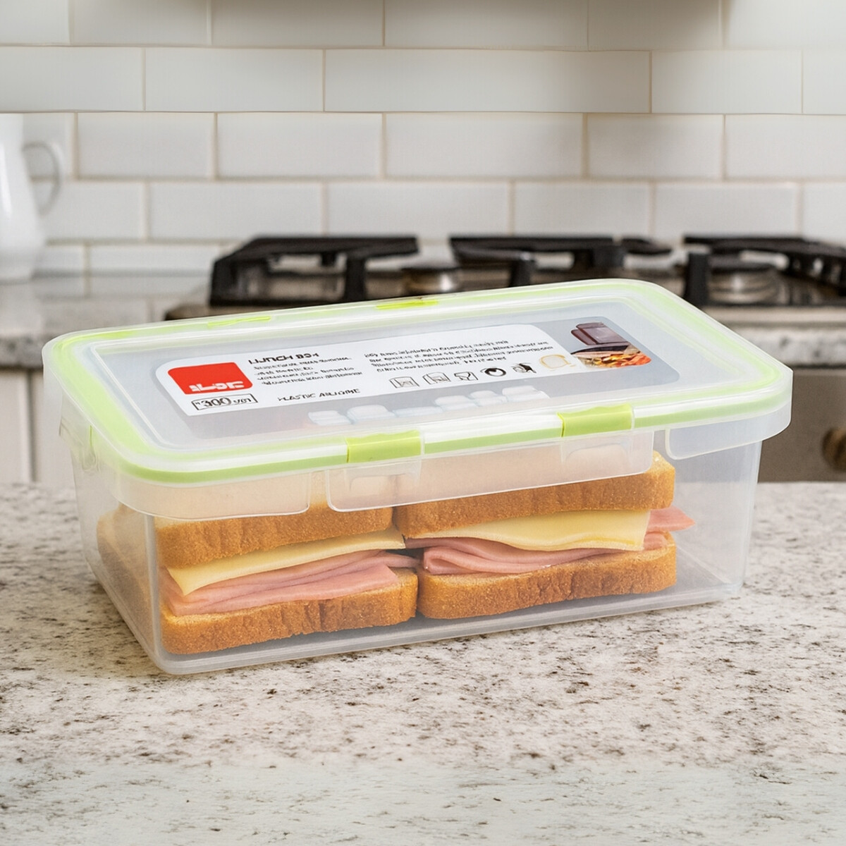 Recipiente de Alimentos Hermetico Verde 800ml Ibili 