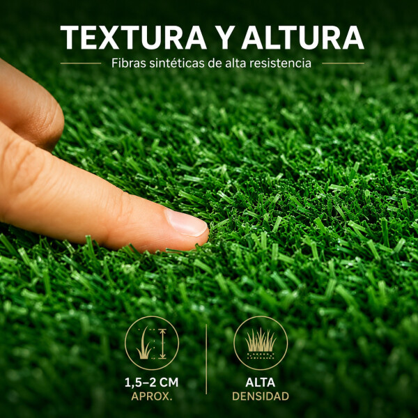 Césped Sintético 20 M2 Pasto Artificial Rollo Decoración Color Verde