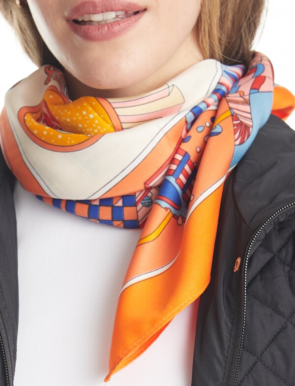 Pashmina Printed MULTI/ANARANJADO