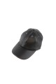 Gorro de cuero tipo beisbol Negro