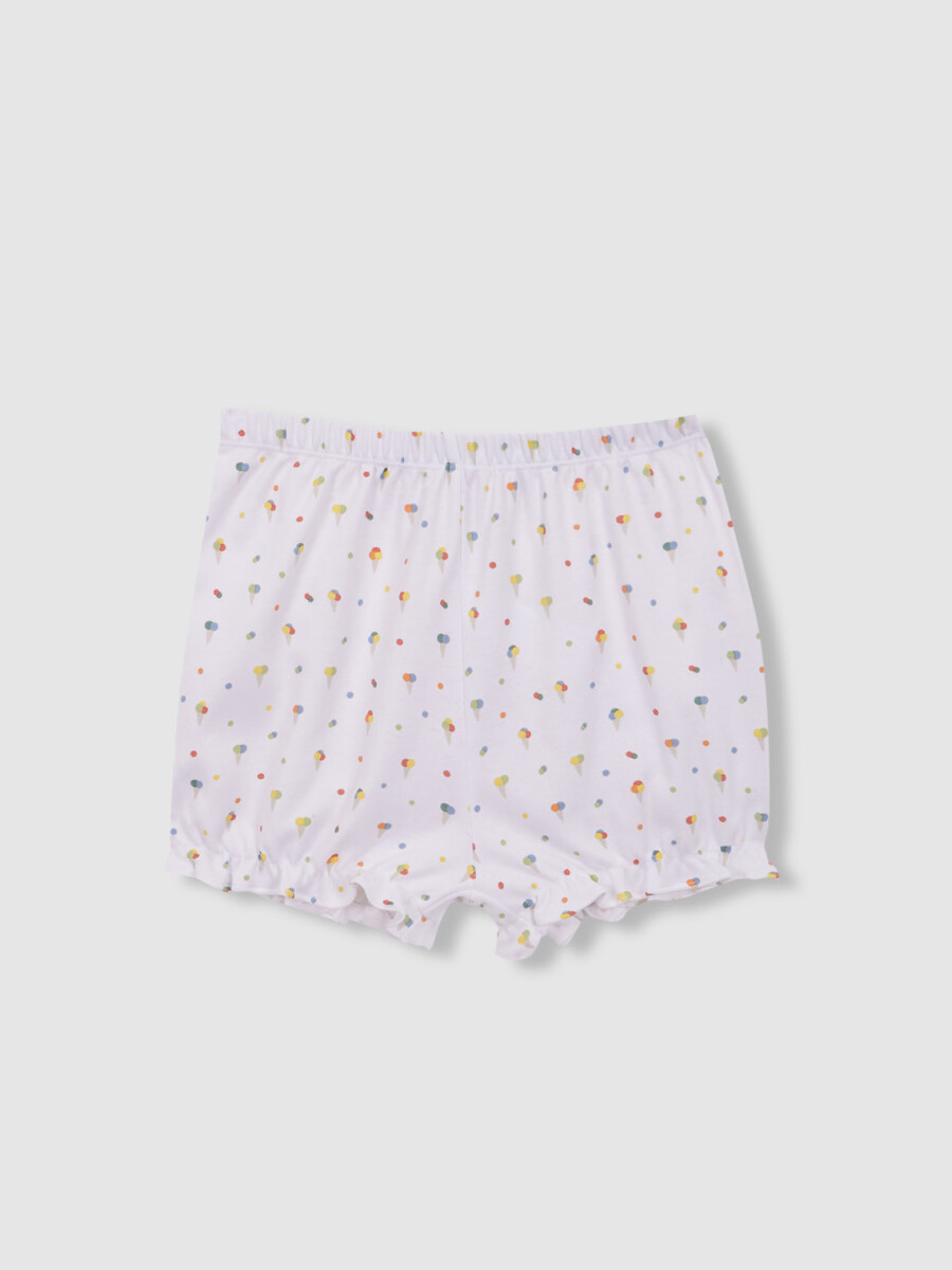 Pijama Estampado Helados Blanco
