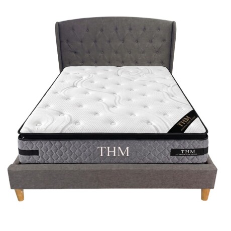 Sommier con respaldo 2 plazas THM Hybrid Platinum Sommier con respaldo 2 plazas THM Hybrid Platinum