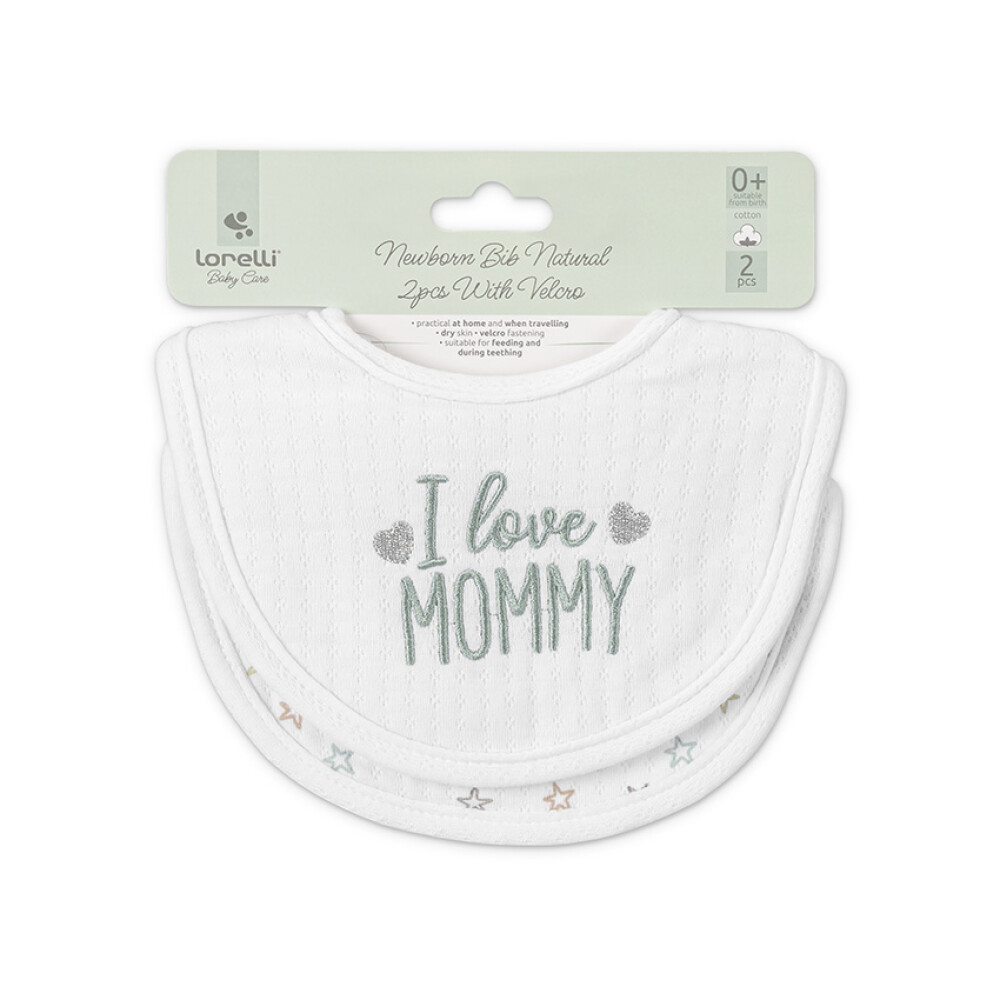 Set x2 baberos muselina LORELLI neutro