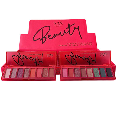 SAS Paleta de sombras matte y satinadas 8 colores Sas Paleta De Sombras Matte Y Satinadas 8 Colores