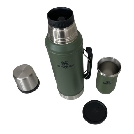 Combo Stanley Termo Classic 940ml + Mate con Tapa 200 ml Verde
