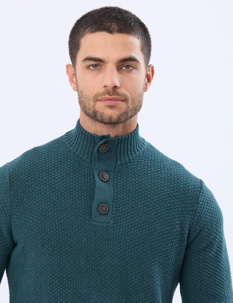 BUZO TEJIDO TEXTURADO Verde
