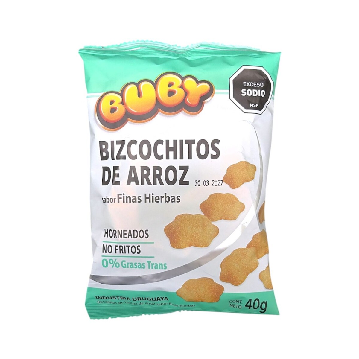 Bizcochitos de Arroz Salados - Finas Hierbas 