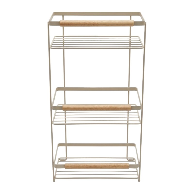 ORGANIZADOR RECT METAL BEIGE 3 NIV Unica