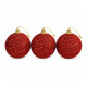 Esferas Navideñas Rojas con Destellos x 3 Esferas Navideñas Rojas con Destellos x 3