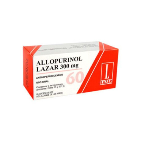 Alopurinol Lazar 300 mg x60 Comprimidos – Control del Ácido Úrico Alopurinol Lazar 300 mg x60 Comprimidos – Control del Ácido Úrico