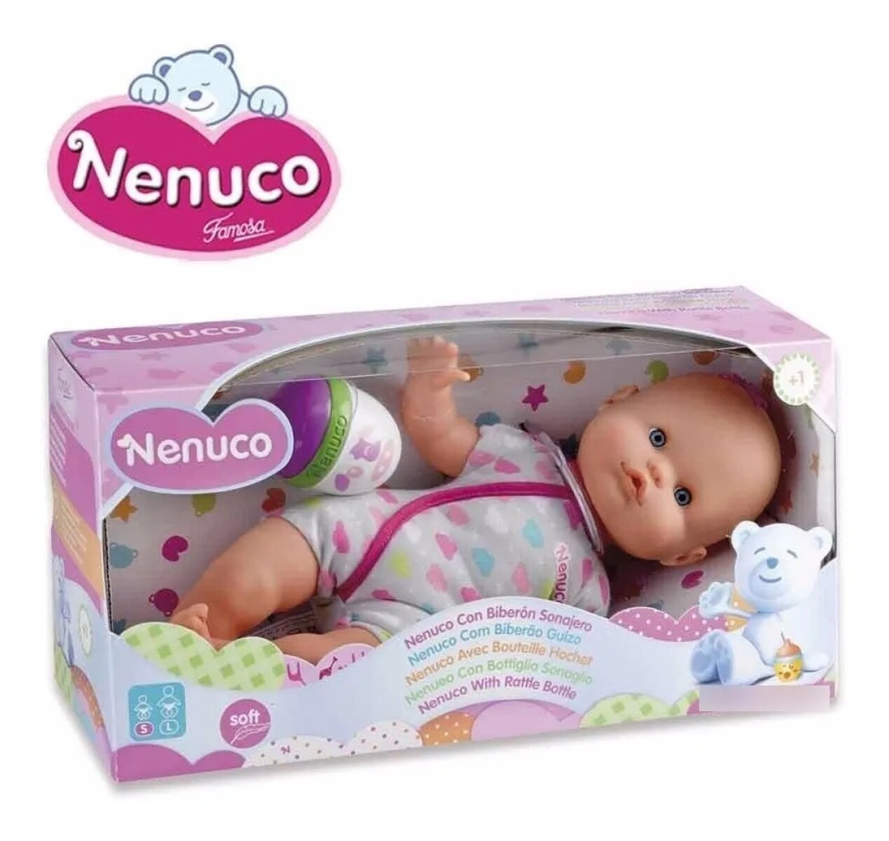 Bebote Nenuco 35 Cm Con Pijama Y Sonajero 
