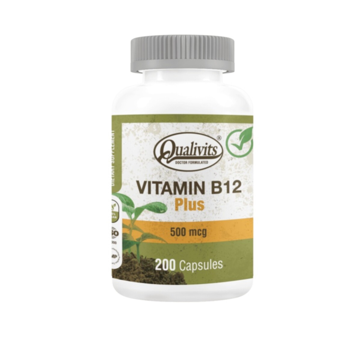 Vitamina B12 Plus Qualivit 500mg 200 Cápsulas 