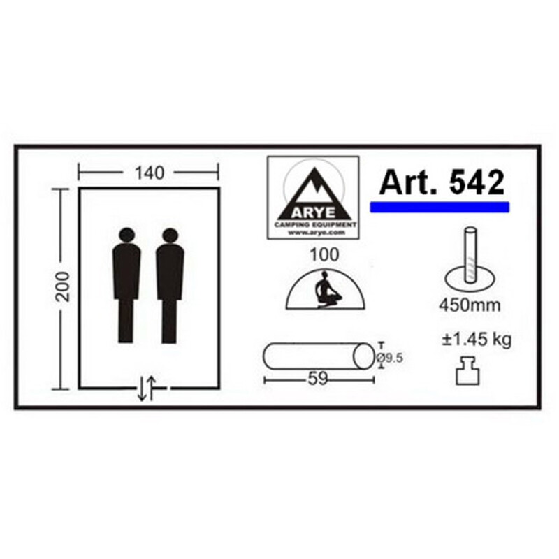 Combo Carpa Monodome Arye 2/3 personas + Lona 3x4 mts Combo Carpa Monodome Arye 2/3 personas + Lona 3x4 mts