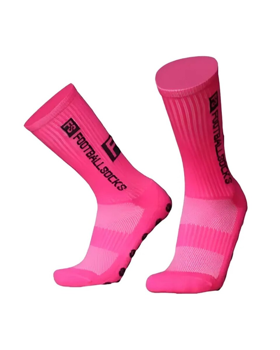 Par de Medias Deportivas Antideslizantes para Fútbol FS - Rosadas 