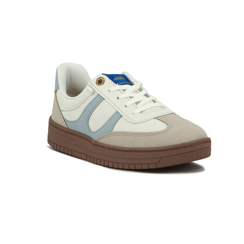 Champion De Mujer Dakota Acordonado Marron-celeste