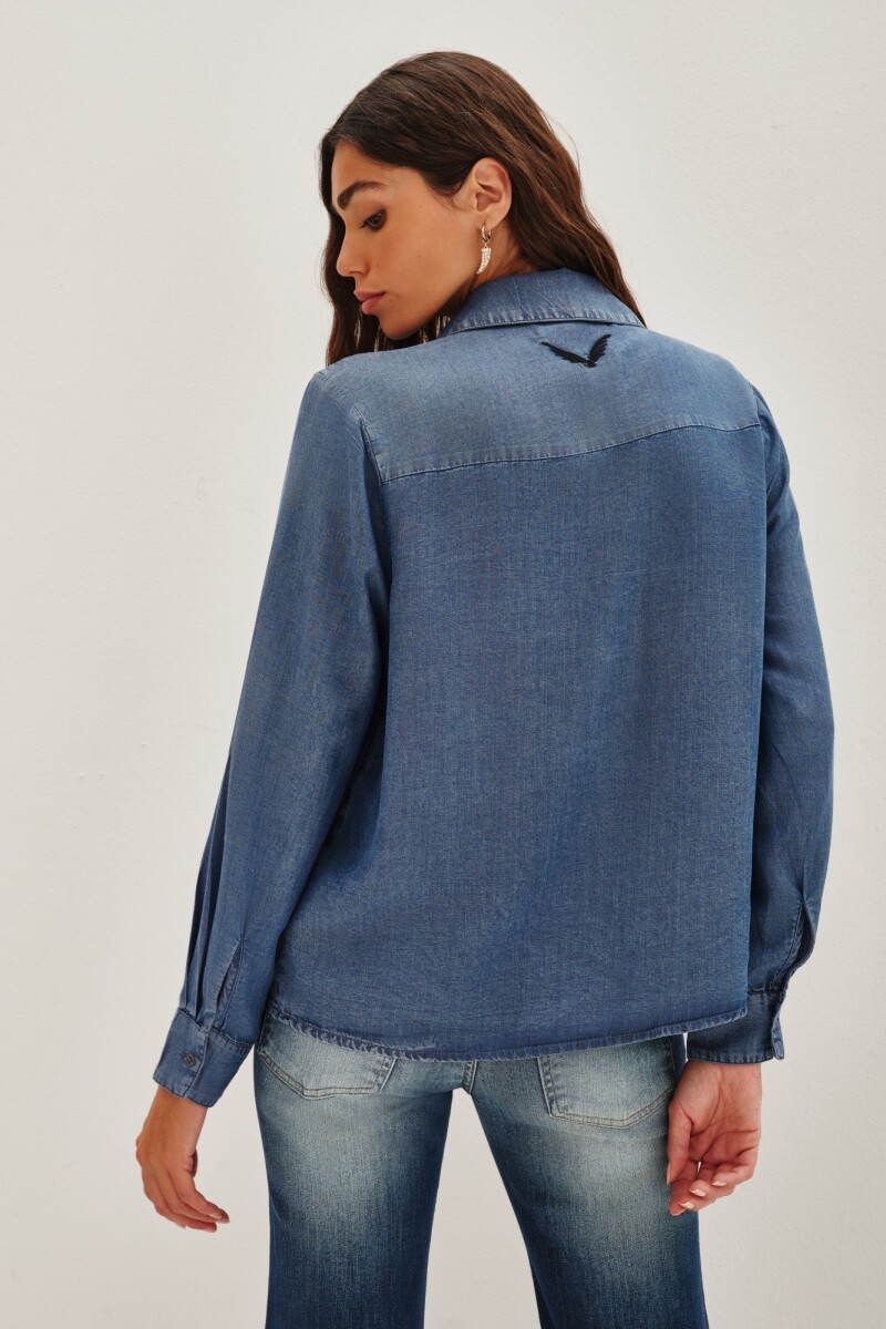 Camisa Metal Bali Azul