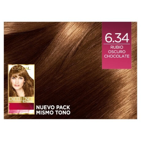 Tinta L'Oréal Paris Excellence Creme N°6.34 Rubio Oscuro Dorado Tinta L'Oréal Paris Excellence Creme N°6.34 Rubio Oscuro Dorado