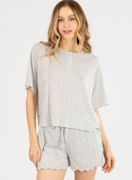 GREY TEXTURE PJ GRIS MELANGE