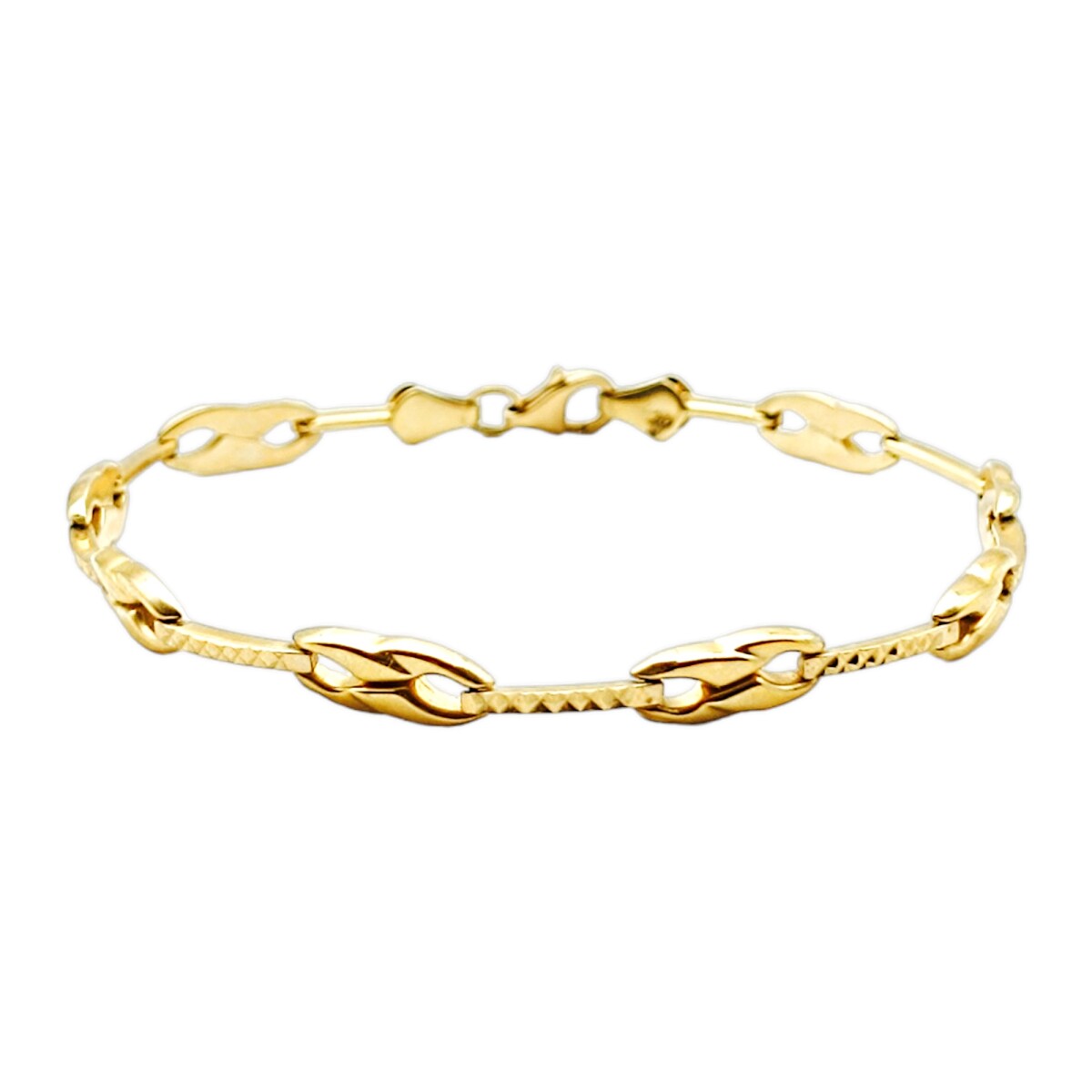 Pulsera Quebradiza Moño-Oro bajo-Sin Piedra-PU8011 - sinpiedra 