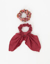 Skunzies Estampados Set De Scrunchies Combinados - Combinacion Bicolor