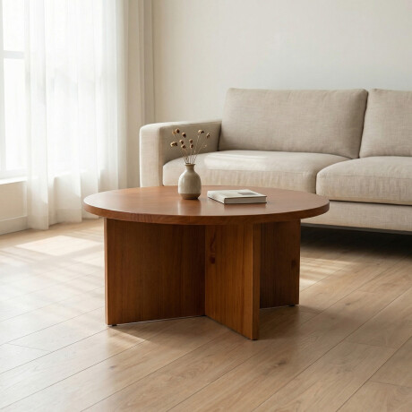 Mesa de Centro Arco - Redonda 0002 (Honey)