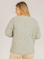 Sweater Loanina Verde Grisaceo Claro