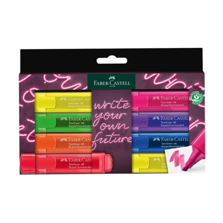 Resaltadores Faber Fluo x 8 Resaltadores Faber Fluo x 8