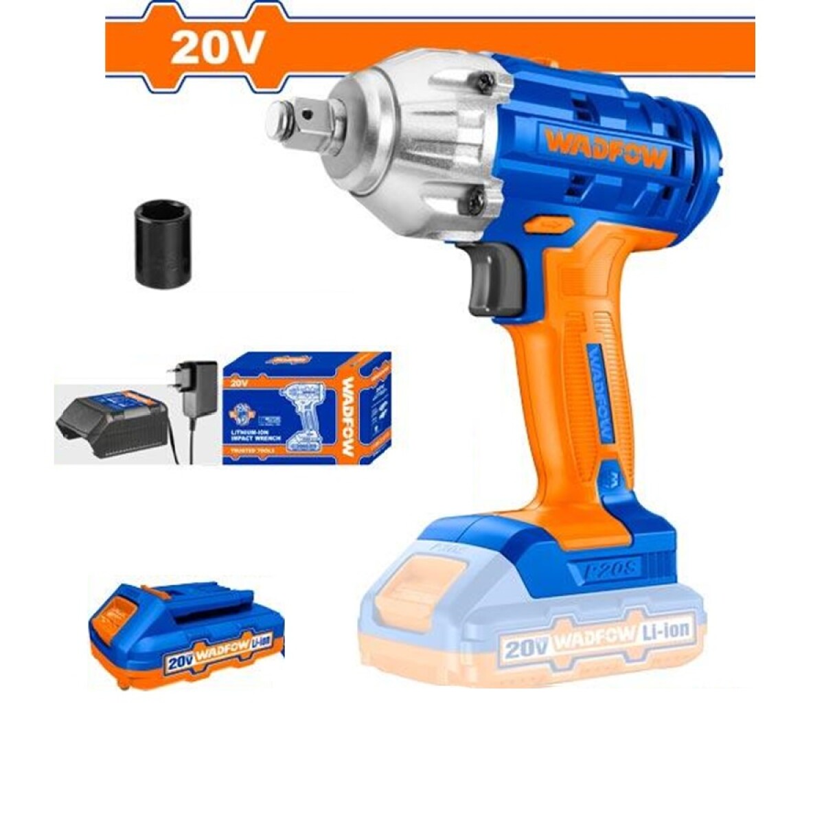 Llave De Impacto Wadfow WCD1512 20V Universo Binario 