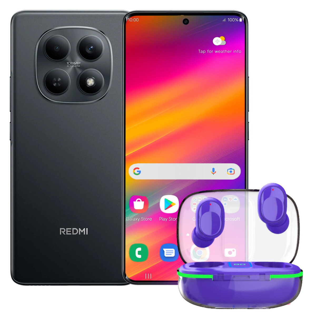 Xiaomi Note 15 5g 8gb Ram 256gb + Regalo - PK XIAOMI NOTE 15 5G 8/256 NEGRO + REGAL 