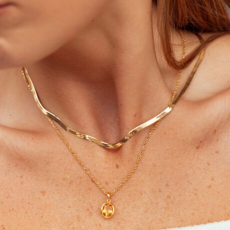 Dije Citrino - Oro 18k Dije Citrino - Oro 18k