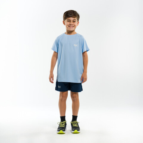 TSHIRT BOYS POLY BORDER-BL AZUL CARIBE/CHUMBO/BLANCO