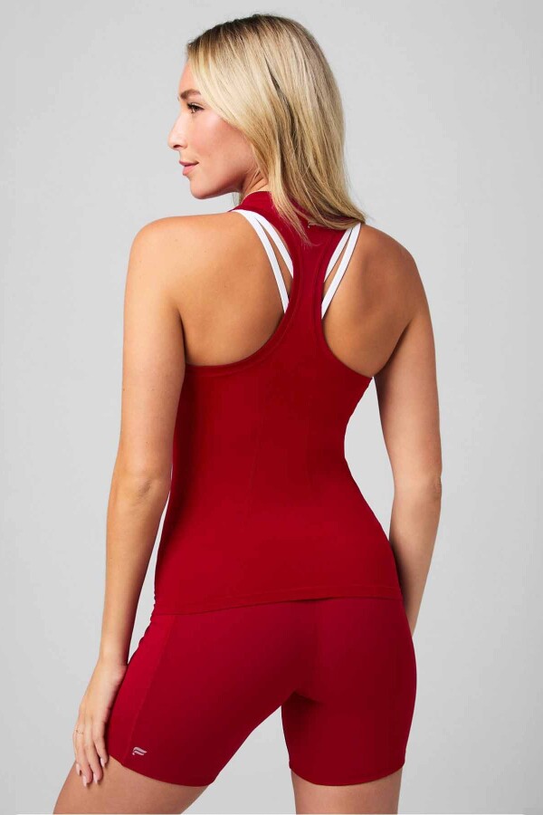 Polo Feather Tech+ Racerback Bividi Mujer Holly Berry