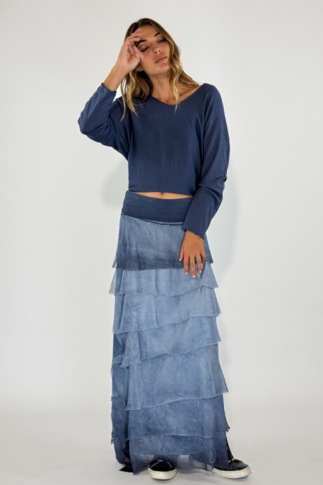 POLLERA GIULIANA Azul