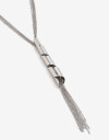 Collares Largos Metal Collares Largos, Espiral - Plateado Rodio