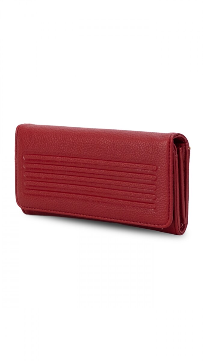 BILLETERA FAUSTINA - ROJO PASION 