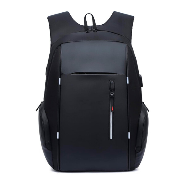 Mochila Impermeable Antirrobo Urbana USB Notebook Casual Variante Color Negro