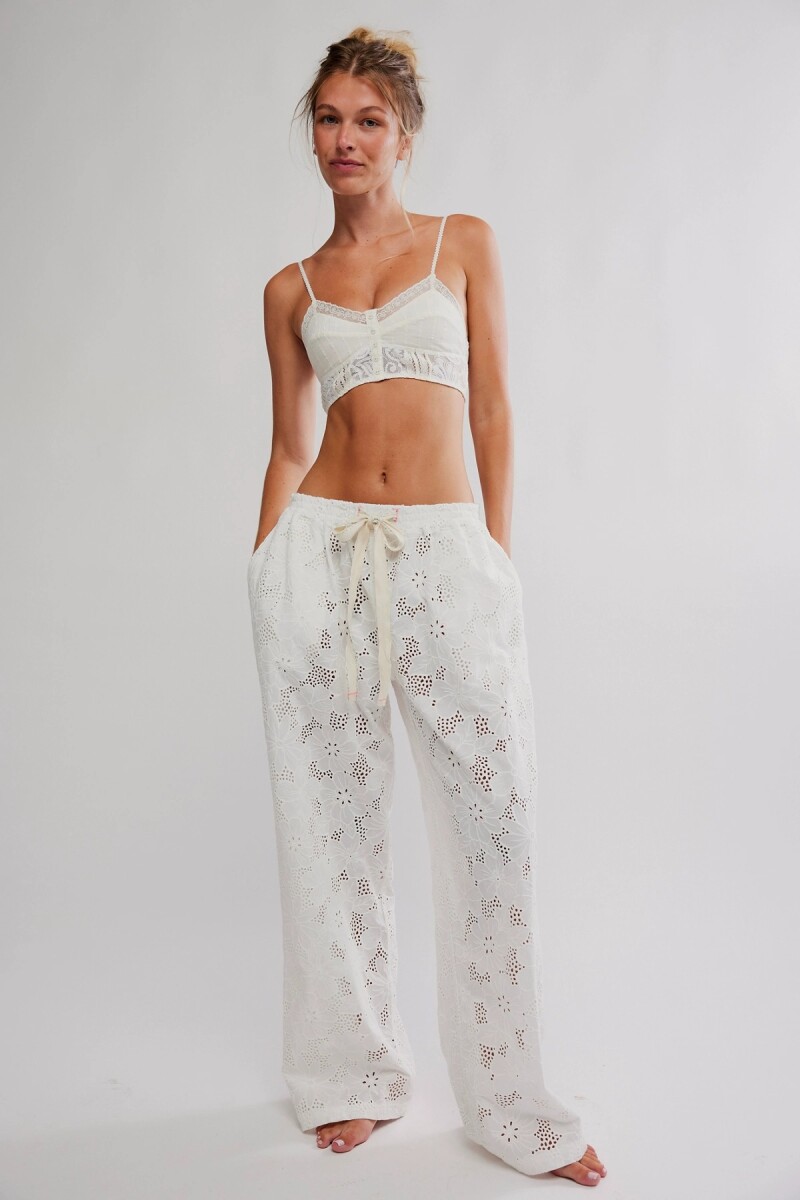 PANTALON PIJAMA DAY DRIFT Marfil