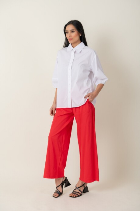 PANTALON OLIVO Rojo