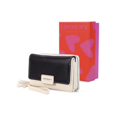 Billetera Lola Negro C/Blanco